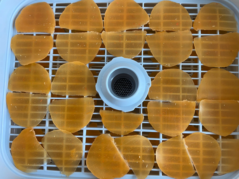 How to Make Prawn Crackers drying in dehydrator