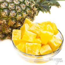 Pineapple cubes for Penang Assam Laksa